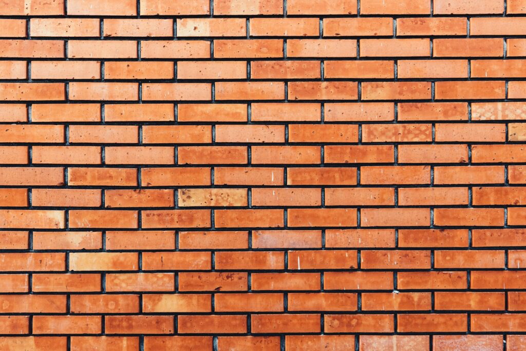 Orange brick wall background